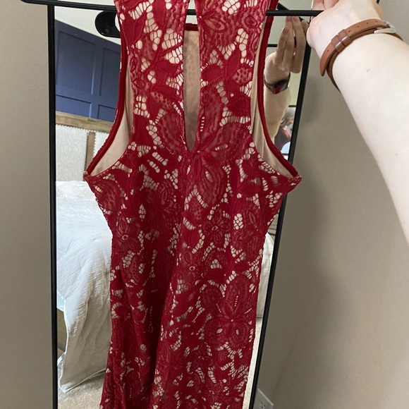Red Lace Dress - Picture 4 of 5